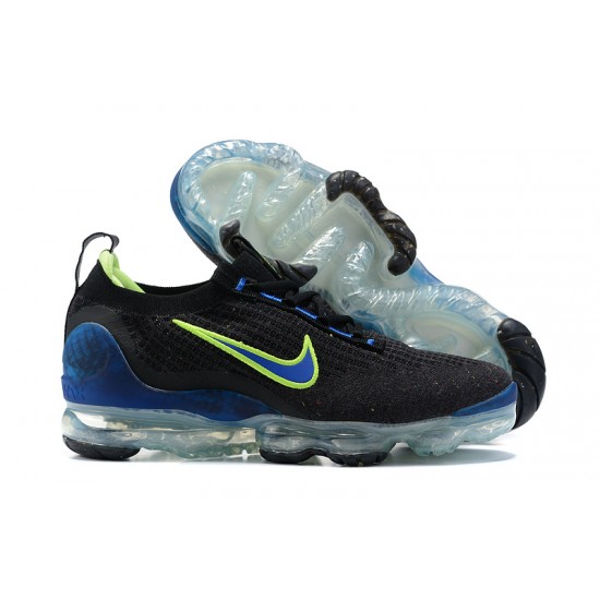 Nike Air VaporMax 2021 Flyknit Dámské/Pánské Černá Zelená možná Modrá Obuv