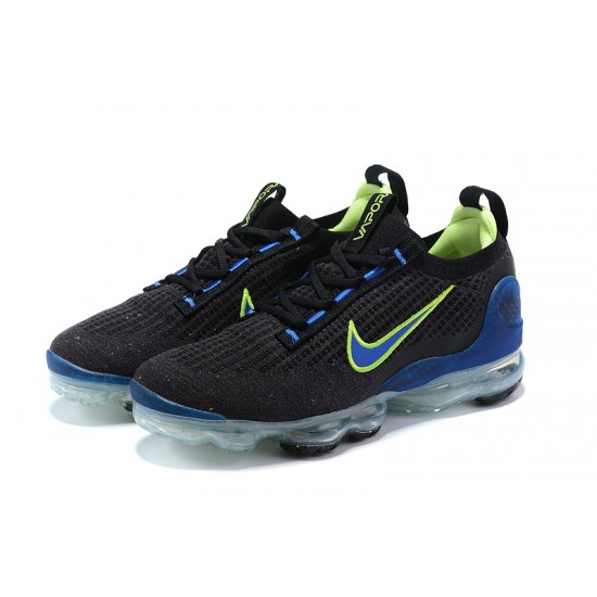Nike Air VaporMax 2021 Flyknit Dámské/Pánské Černá Zelená možná Modrá Obuv
