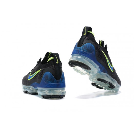 Nike Air VaporMax 2021 Flyknit Dámské/Pánské Černá Zelená možná Modrá Obuv