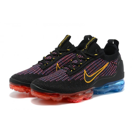 Nike Air VaporMax 2021 Flyknit Dámské/Pánské Černá Červená možná Modrá Obuv