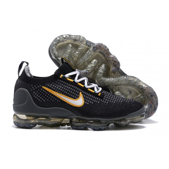 Nike Air VaporMax 2021 Flyknit Dámské/Pánské Černá Žlutá DH4086-001 Obuv