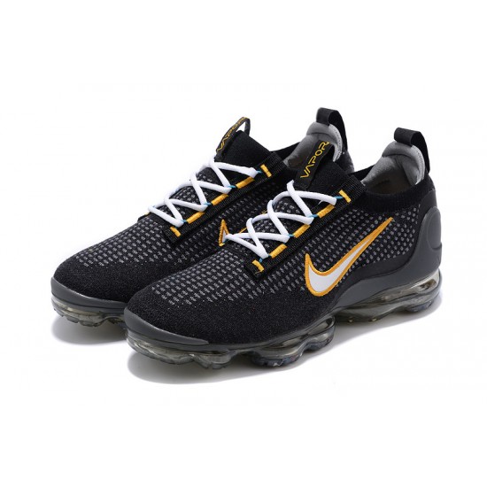 Nike Air VaporMax 2021 Flyknit Dámské/Pánské Černá Žlutá DH4086-001 Obuv