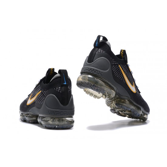 Nike Air VaporMax 2021 Flyknit Dámské/Pánské Černá Žlutá DH4086-001 Obuv