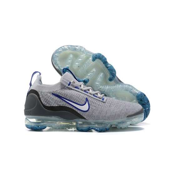Nike Air VaporMax 2021 Flyknit Dámské/Pánské Šedá Modrá Obuv