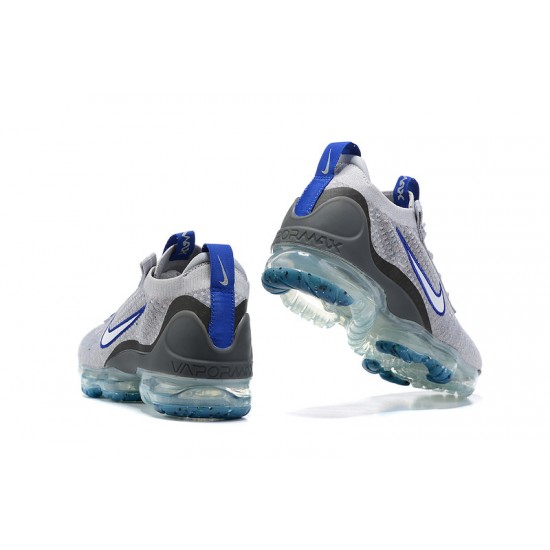 Nike Air VaporMax 2021 Flyknit Dámské/Pánské Šedá Modrá Obuv