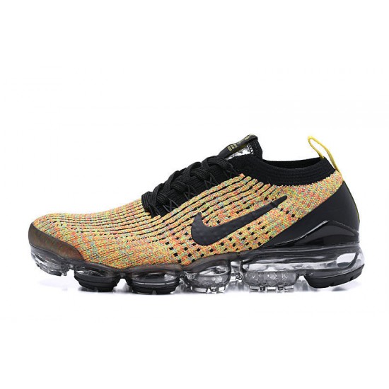 Nike Air VaporMax Flyknit 3 Dámské/Pánské Černá Žlutá Běžecké Boty  AJ6900-006