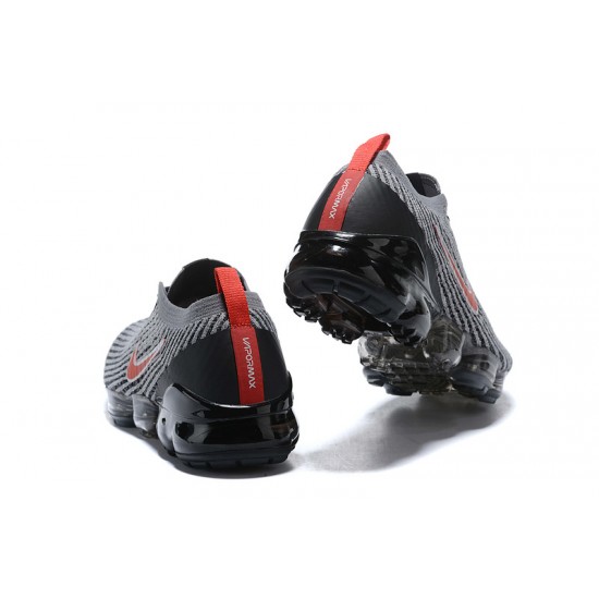 Nike Air VaporMax Flyknit 3 Dámské/Pánské Šedá Červená Běžecké Boty AJ6900-012