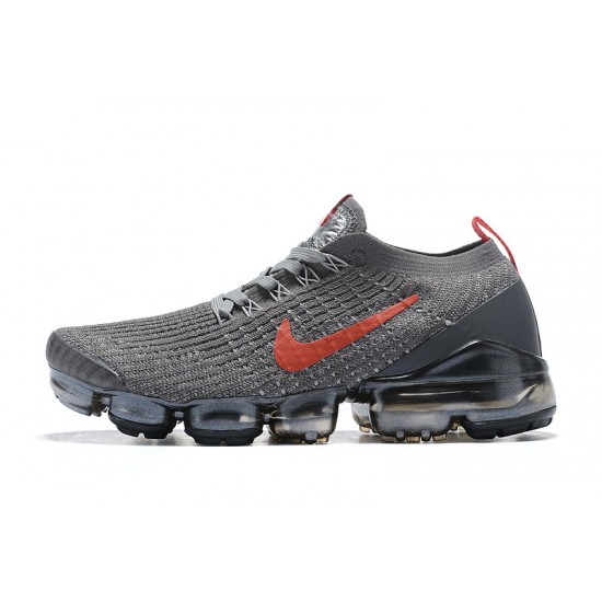 Nike Air VaporMax Flyknit 3 Dámské/Pánské Šedá Červená Běžecké Boty CT1270-001