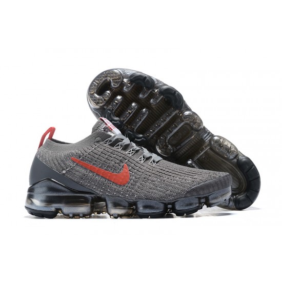 Nike Air VaporMax Flyknit 3 Dámské/Pánské Šedá Červená Běžecké Boty CT1270-001