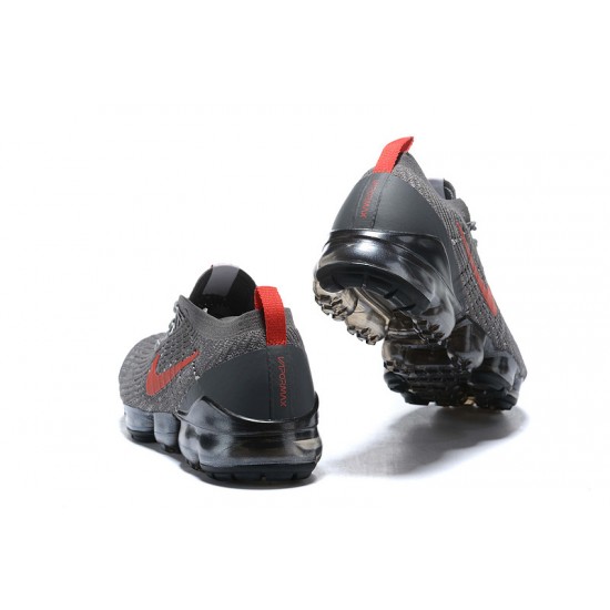 Nike Air VaporMax Flyknit 3 Dámské/Pánské Šedá Červená Běžecké Boty CT1270-001