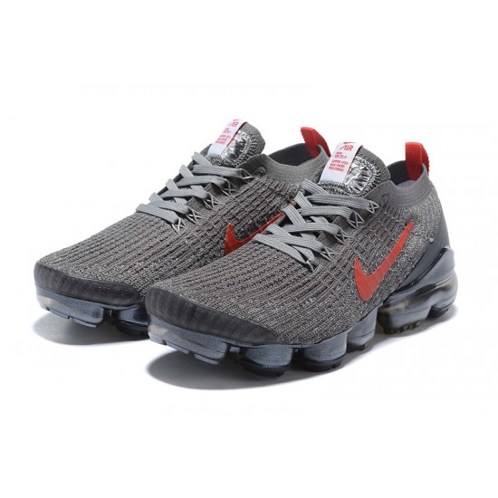 Nike Air VaporMax Flyknit 3 Dámské/Pánské Šedá Červená Běžecké Boty CT1270-001