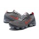Nike Air VaporMax Flyknit 3 Dámské/Pánské Šedá Červená Běžecké Boty CT1270-001