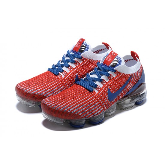 Nike Air VaporMax Flyknit 3 Dámské/Pánské Červená Modrá Běžecké Boty CW5585-100