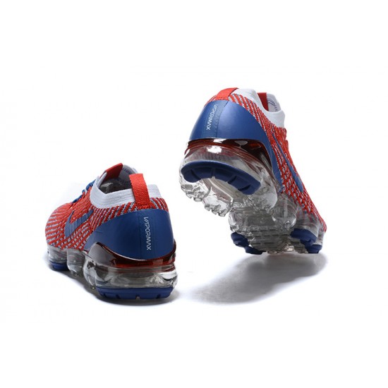Nike Air VaporMax Flyknit 3 Dámské/Pánské Červená Modrá Běžecké Boty CW5585-100