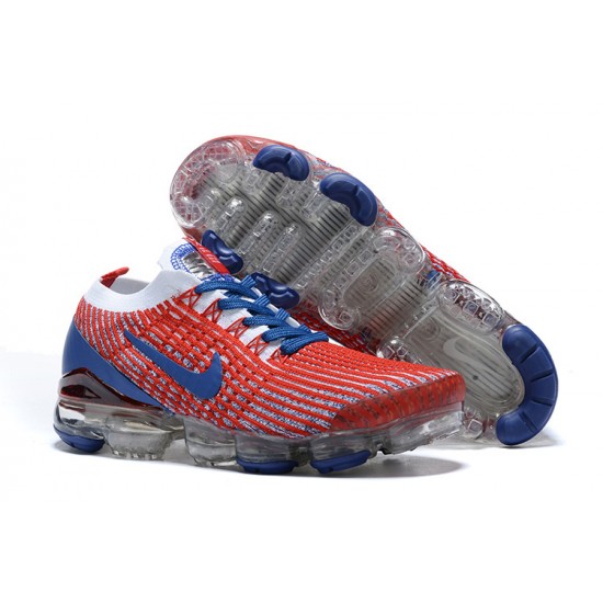 Nike Air VaporMax Flyknit 3 Dámské/Pánské Červená Modrá Běžecké Boty CW5585-100