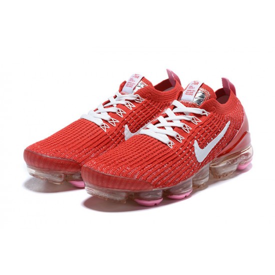 Nike Air VaporMax Flyknit 3 Dámské/Pánské Červená Bílá Běžecké Boty CU4756-600