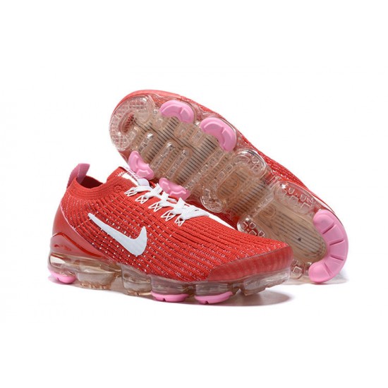 Nike Air VaporMax Flyknit 3 Dámské/Pánské Červená Bílá Běžecké Boty CU4756-600