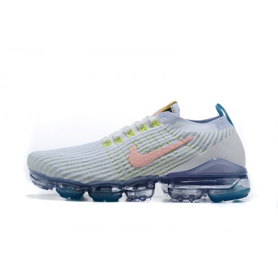 Nike Air VaporMax Flyknit 3 Dámské/Pánské Bílá Modrá Běžecké Boty AJ6900-003