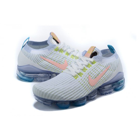 Nike Air VaporMax Flyknit 3 Dámské/Pánské Bílá Modrá Běžecké Boty AJ6900-003