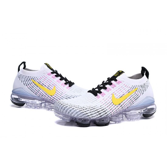Nike Air VaporMax Flyknit 3 Dámské/Pánské Bílá Žlutá Běžecké Boty AJ6900-103